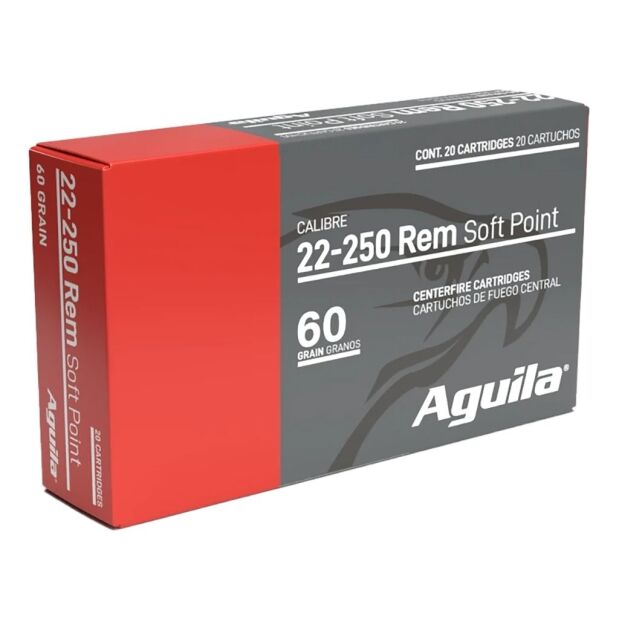 Aguila 22-250 Rem 60gr InterLock BTSP 20/Box